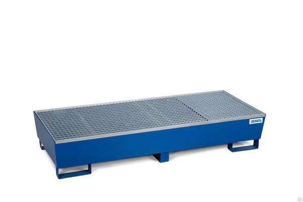 Сточный поддон 388 л из окрашенной стали под 3 х 205 л бочки